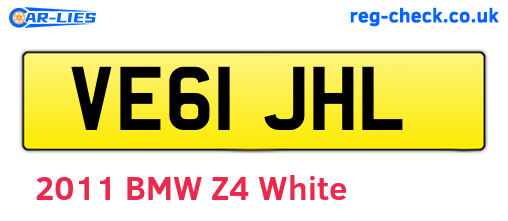 VE61JHL are the vehicle registration plates.