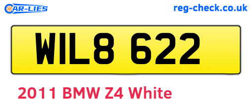 WIL8622 are the vehicle registration plates.