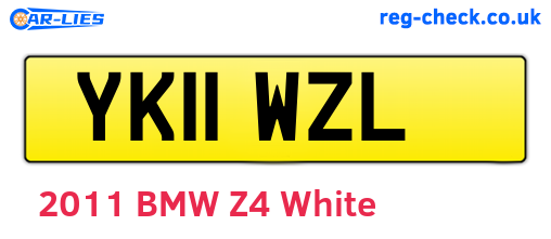 YK11WZL are the vehicle registration plates.