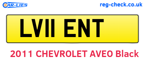 LV11ENT are the vehicle registration plates.