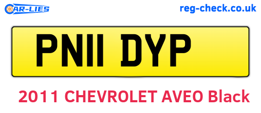 PN11DYP are the vehicle registration plates.