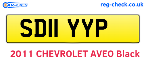 SD11YYP are the vehicle registration plates.