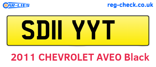 SD11YYT are the vehicle registration plates.