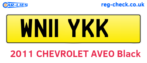 WN11YKK are the vehicle registration plates.