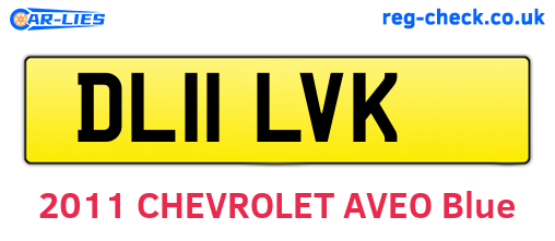 DL11LVK are the vehicle registration plates.