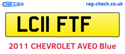 LC11FTF are the vehicle registration plates.