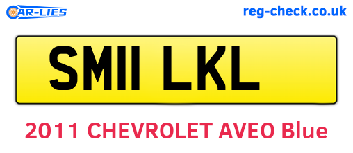 SM11LKL are the vehicle registration plates.