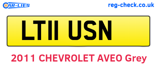 LT11USN are the vehicle registration plates.