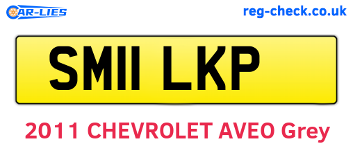 SM11LKP are the vehicle registration plates.