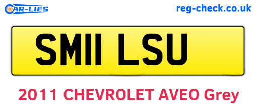 SM11LSU are the vehicle registration plates.