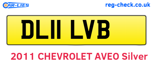 DL11LVB are the vehicle registration plates.