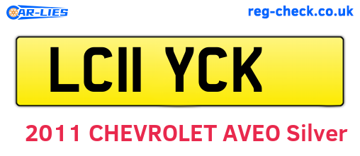 LC11YCK are the vehicle registration plates.