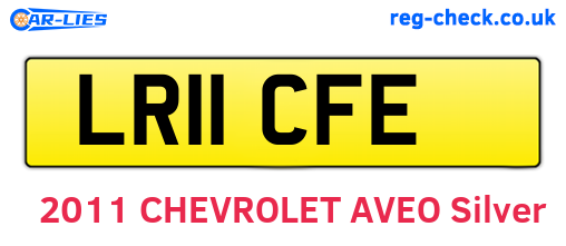 LR11CFE are the vehicle registration plates.