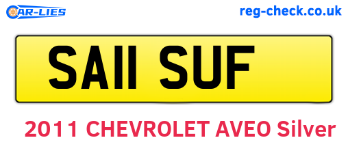 SA11SUF are the vehicle registration plates.