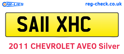 SA11XHC are the vehicle registration plates.