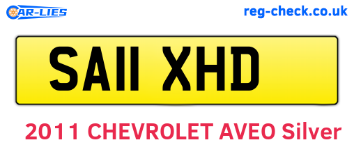 SA11XHD are the vehicle registration plates.