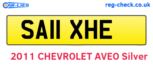 SA11XHE are the vehicle registration plates.