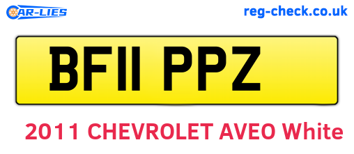 BF11PPZ are the vehicle registration plates.