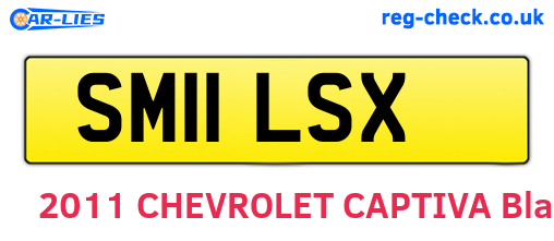 SM11LSX are the vehicle registration plates.