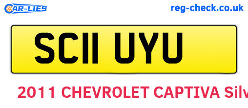 SC11UYU are the vehicle registration plates.