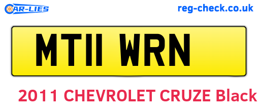 MT11WRN are the vehicle registration plates.
