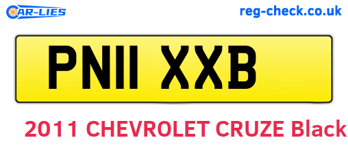 PN11XXB are the vehicle registration plates.