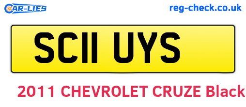 SC11UYS are the vehicle registration plates.