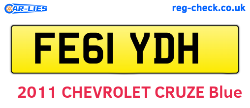 FE61YDH are the vehicle registration plates.