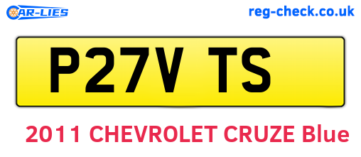 P27VTS are the vehicle registration plates.