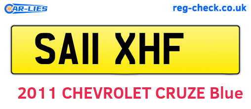 SA11XHF are the vehicle registration plates.