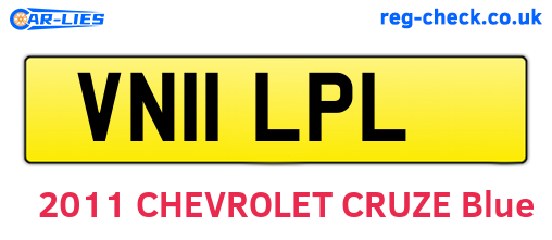 VN11LPL are the vehicle registration plates.