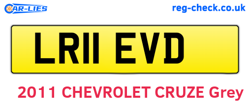 LR11EVD are the vehicle registration plates.