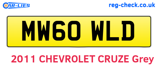 MW60WLD are the vehicle registration plates.