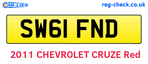 SW61FND are the vehicle registration plates.