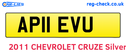 AP11EVU are the vehicle registration plates.