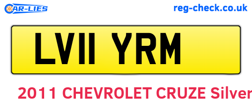 LV11YRM are the vehicle registration plates.