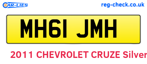 MH61JMH are the vehicle registration plates.