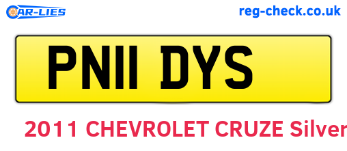 PN11DYS are the vehicle registration plates.
