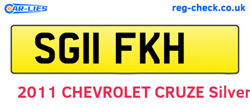 SG11FKH are the vehicle registration plates.