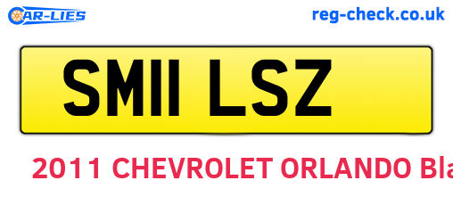 SM11LSZ are the vehicle registration plates.