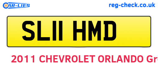 SL11HMD are the vehicle registration plates.
