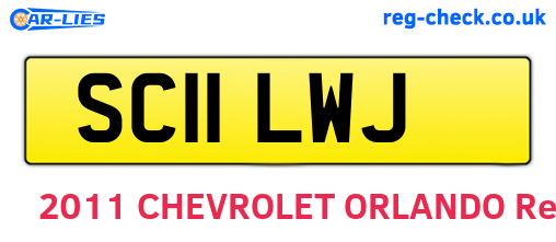 SC11LWJ are the vehicle registration plates.