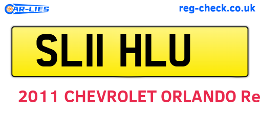 SL11HLU are the vehicle registration plates.