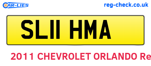 SL11HMA are the vehicle registration plates.