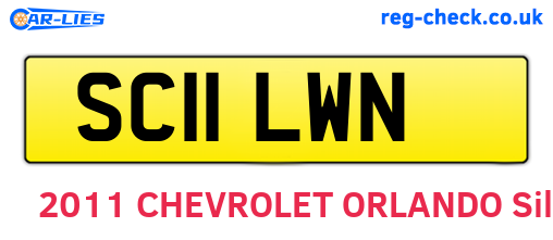 SC11LWN are the vehicle registration plates.
