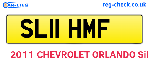 SL11HMF are the vehicle registration plates.