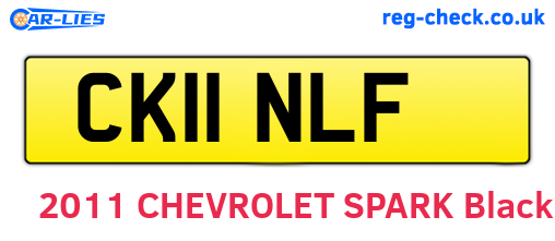 CK11NLF are the vehicle registration plates.