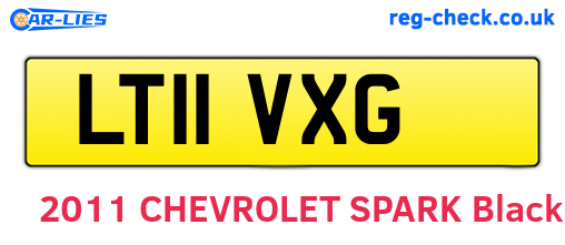 LT11VXG are the vehicle registration plates.