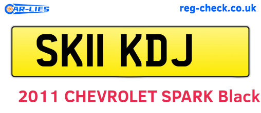 SK11KDJ are the vehicle registration plates.