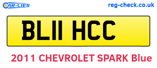 BL11HCC are the vehicle registration plates.